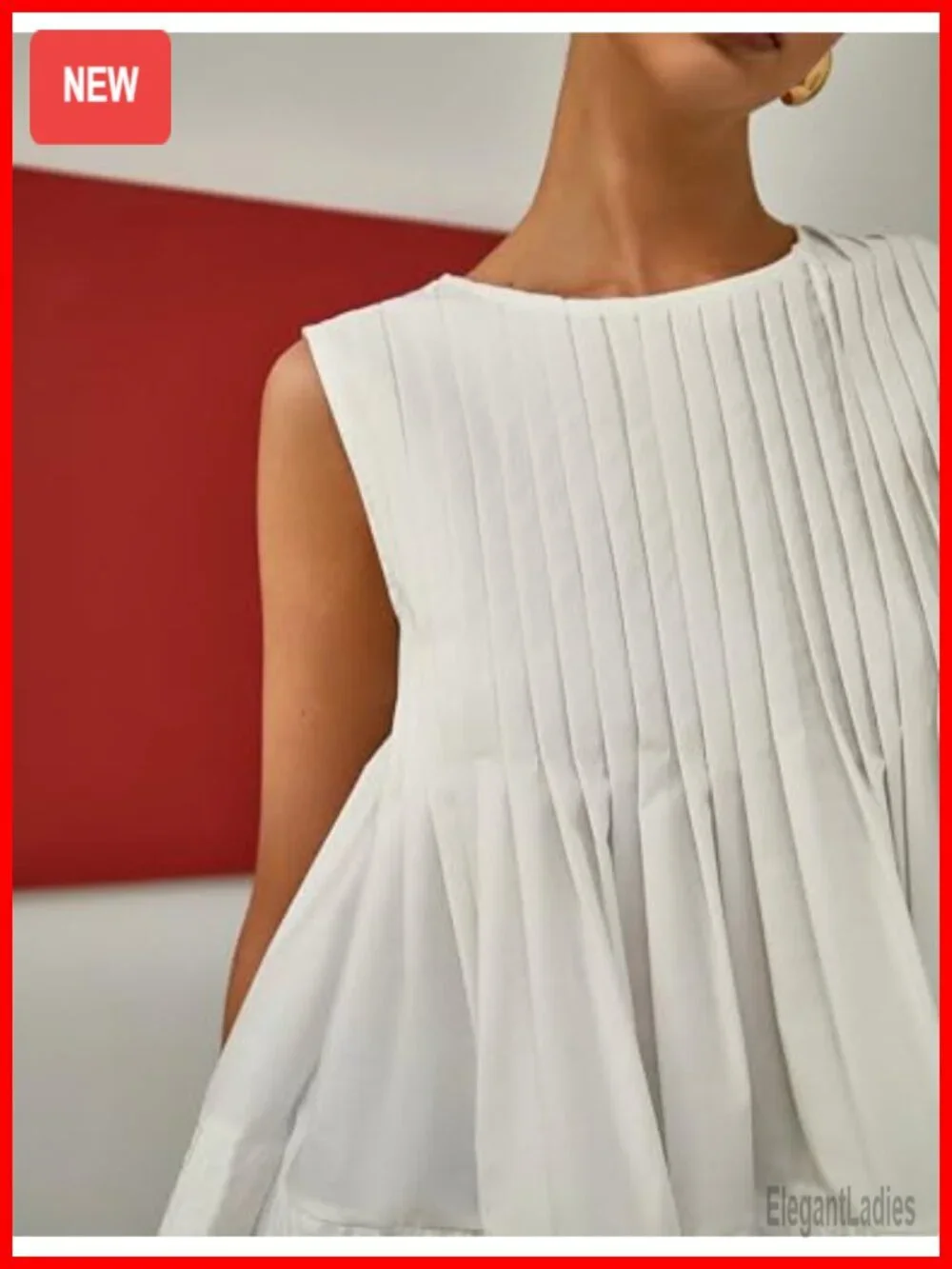 Womens Babydoll Tank Top Sleeveless Ruffle Strap Peplum T Shirt Summer